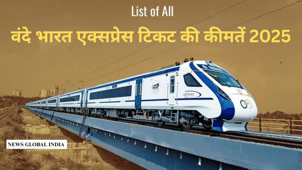 Vande Bharat Express Ticket Prices 2025